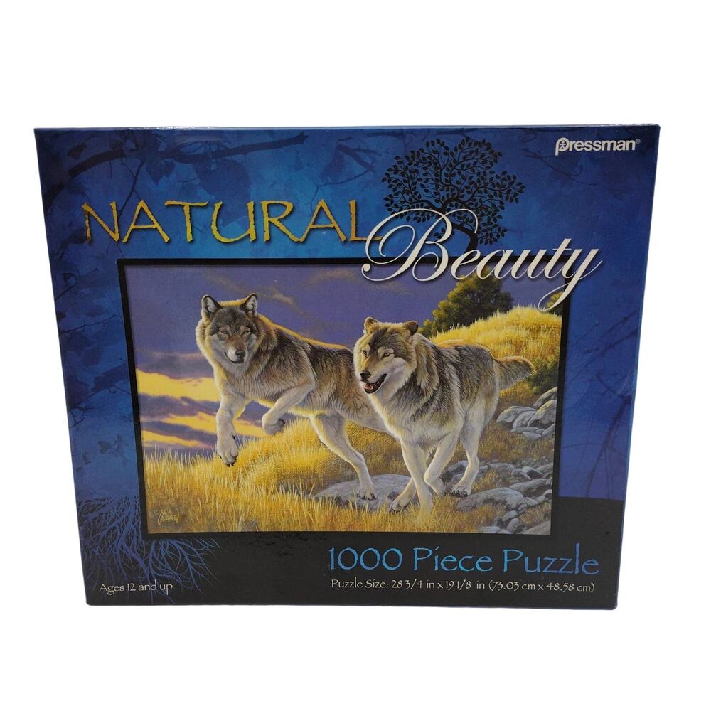Natural Beauty Wolves Pressman 1000 Piece Jigsaw Puzzle 12+ NEW SEALED 2010